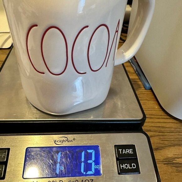 Rae Dunn COCOA Mug Coffee Cup Magenta Ceramic Christmas Farmhouse Holiday Red - Picture 8 of 8